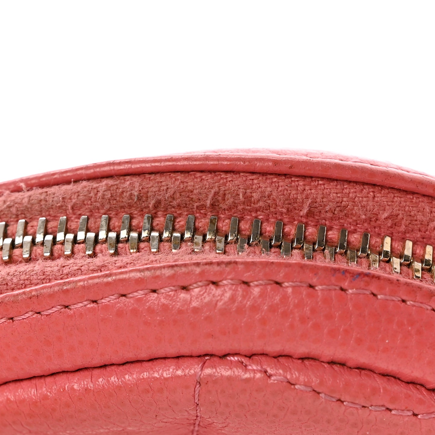 Caviar Quilted Zip Around Classic Coin Purse Pink