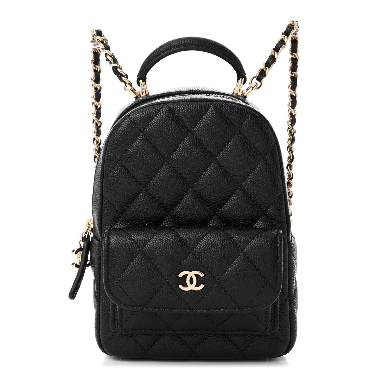 Chanel Caviar Quilted CC Mini Classic Backpack Black 1 of 11
