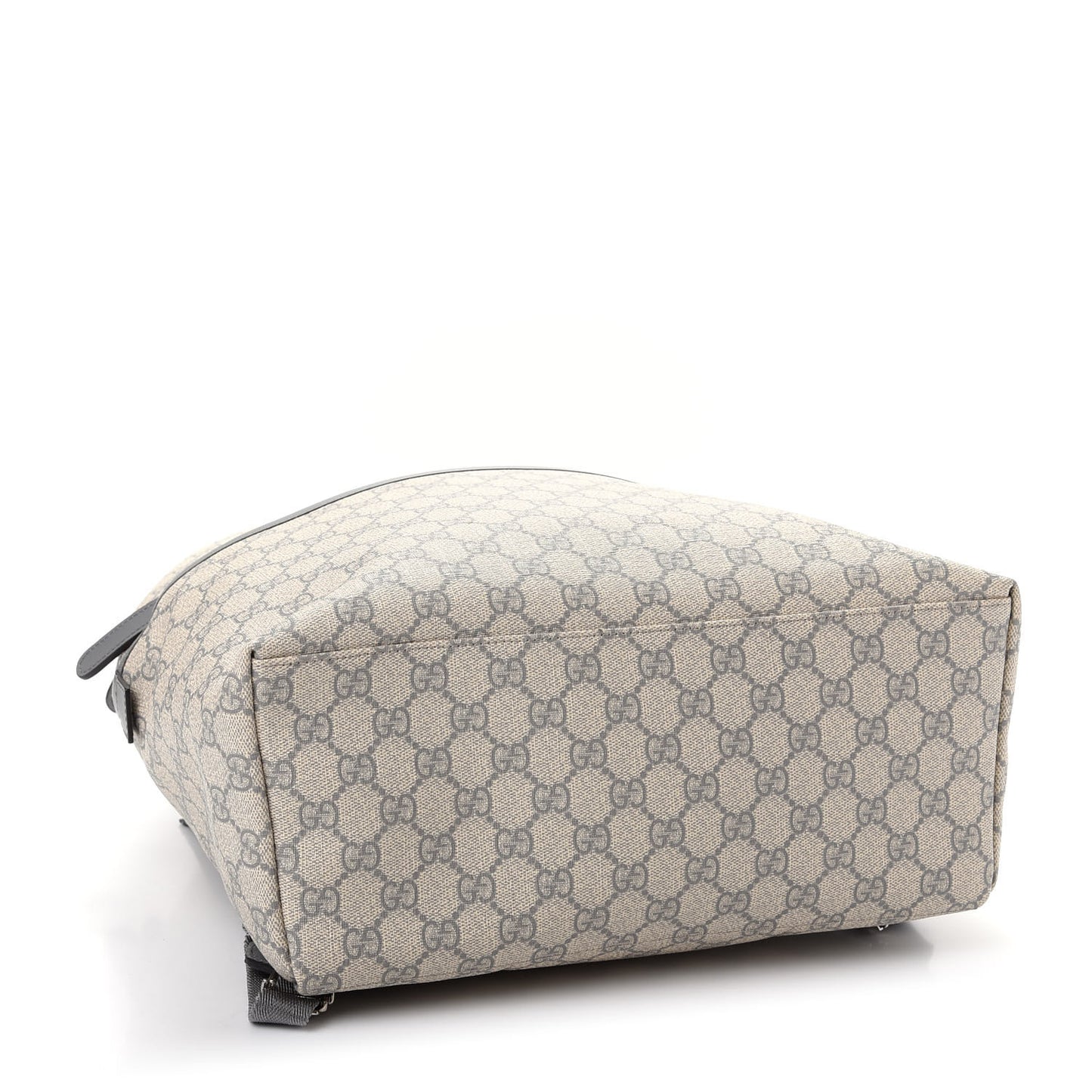 GG Supreme Monogram Medium Classic Backpack Ecru Grigio