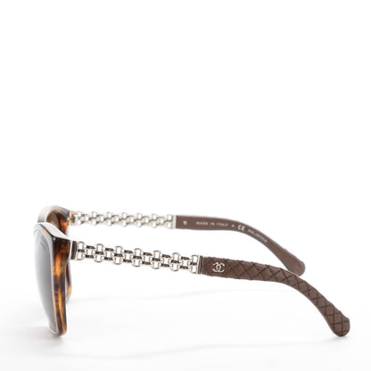 Chanel Lambskin Quilted Reissue Polarized Sunglasses 5327-Q Brown 2 of 7