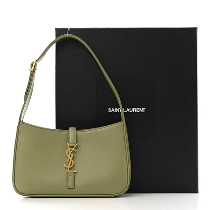 Saint Laurent Smooth Calfskin Le 5 A 7 Hobo Pistache 14 of 14