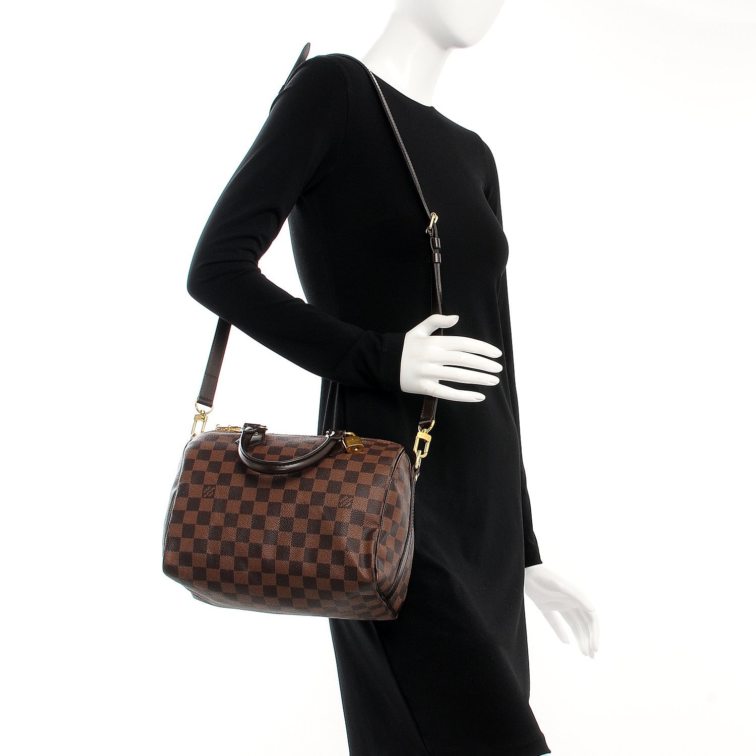 Louis Vuitton Damier Ebene Speedy Bandouliere 25 2 of 10