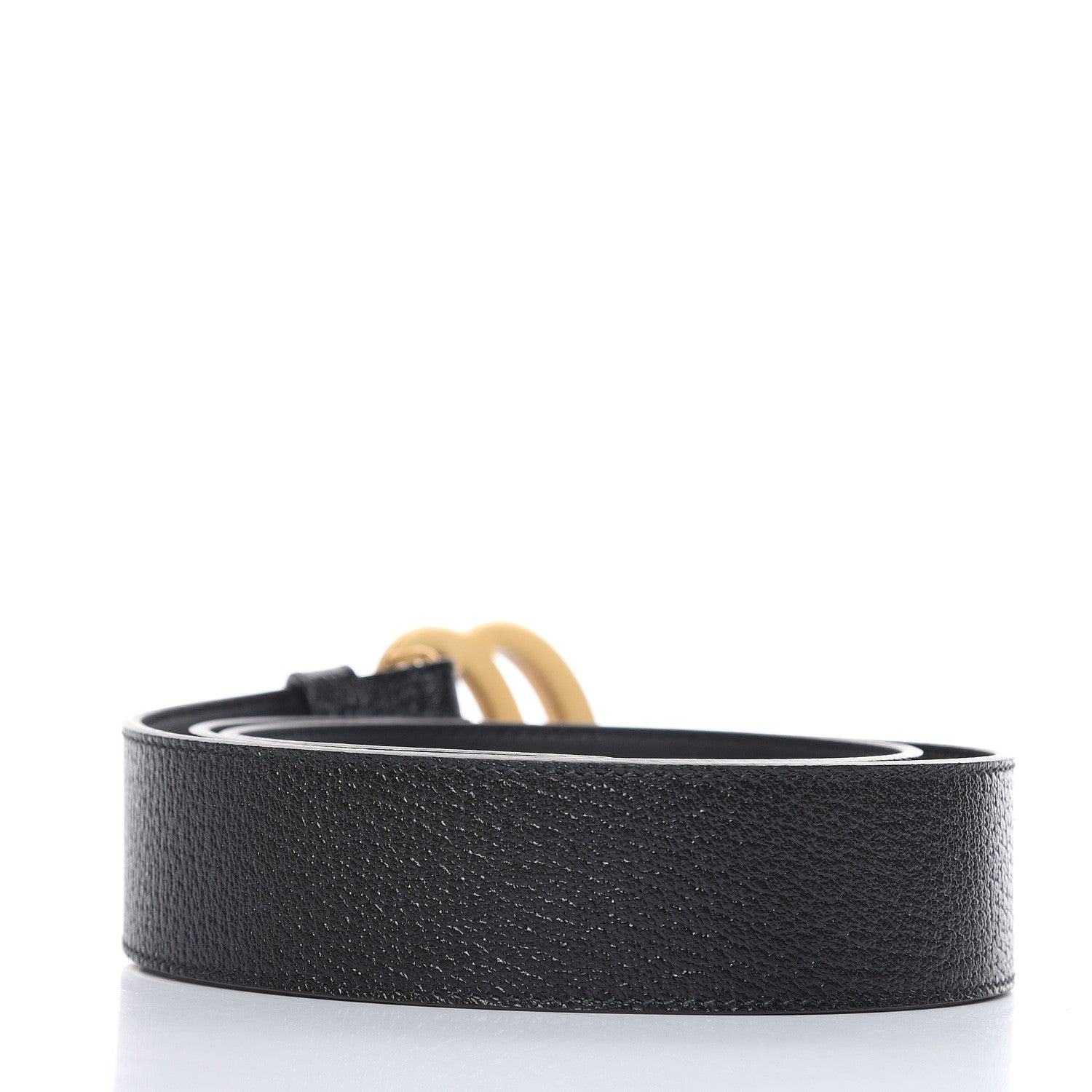 Gucci Textured Calfskin Double G 40mm Belt 95 38 Black 2 of 7