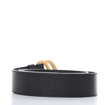Gucci Textured Calfskin Double G 40mm Belt 95 38 Black 2 of 7
