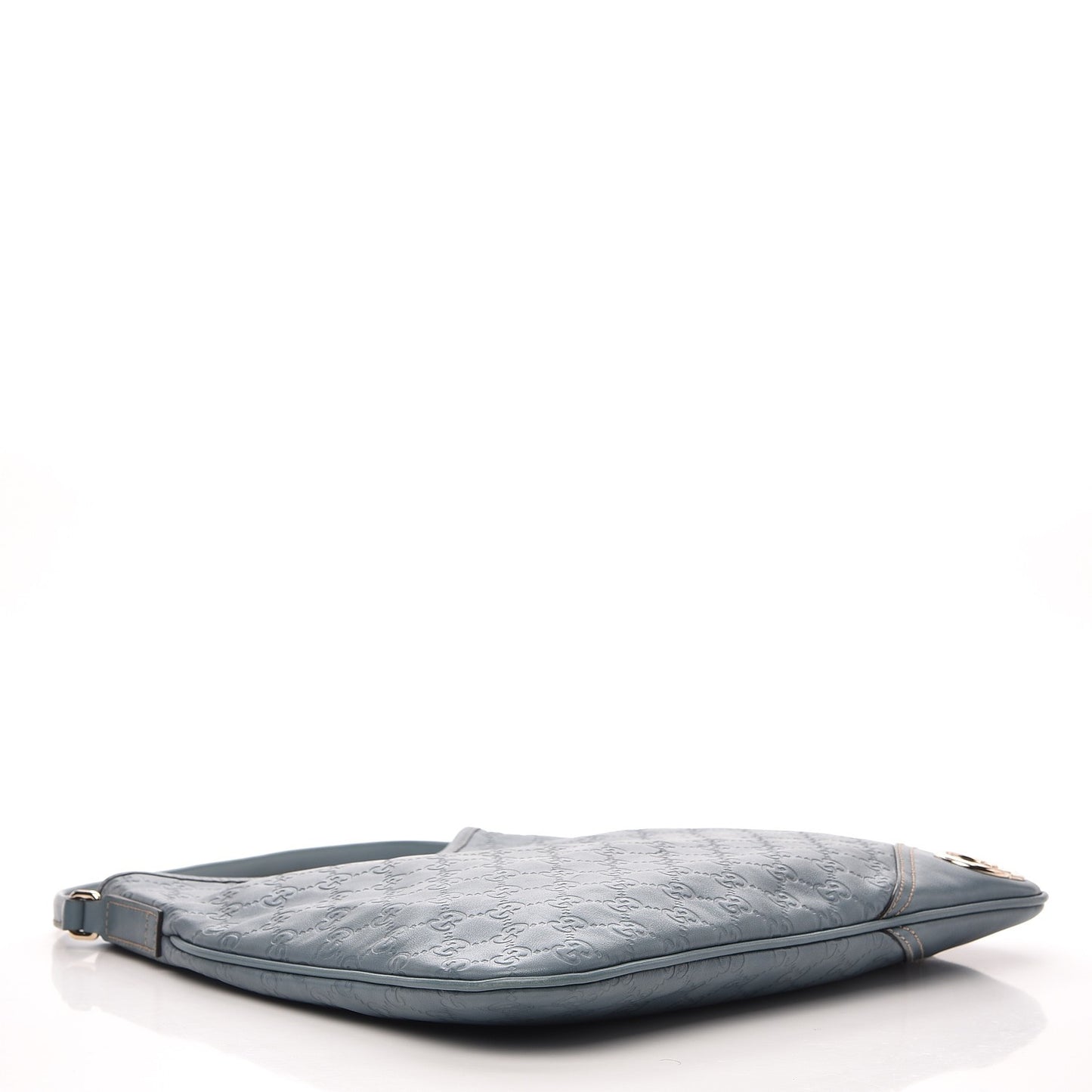 Guccissima Medium New Britt Hobo Blue