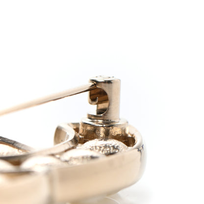 Chanel Pearl CC Brooch Light Gold 6 of 7
