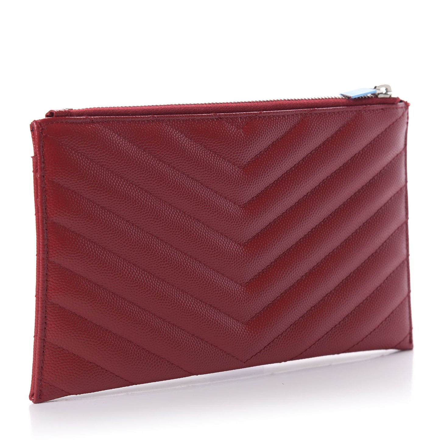 Grain De Poudre Chevron Monogram Bill Pouch Rouge Eros