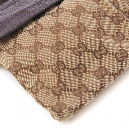 Gucci GG Monogram Double Pocket Belt Bag Dark Brown 6 of 9
