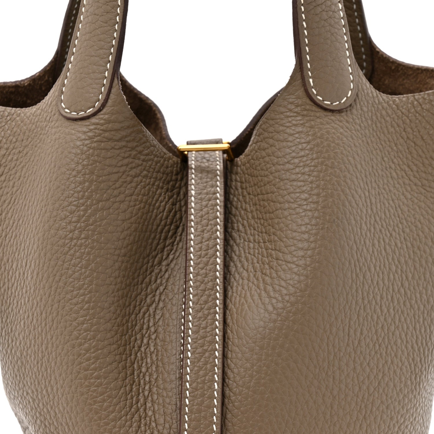 Hermes Taurillon Clemence Picotin Lock 18 PM Etoupe 8 of 10