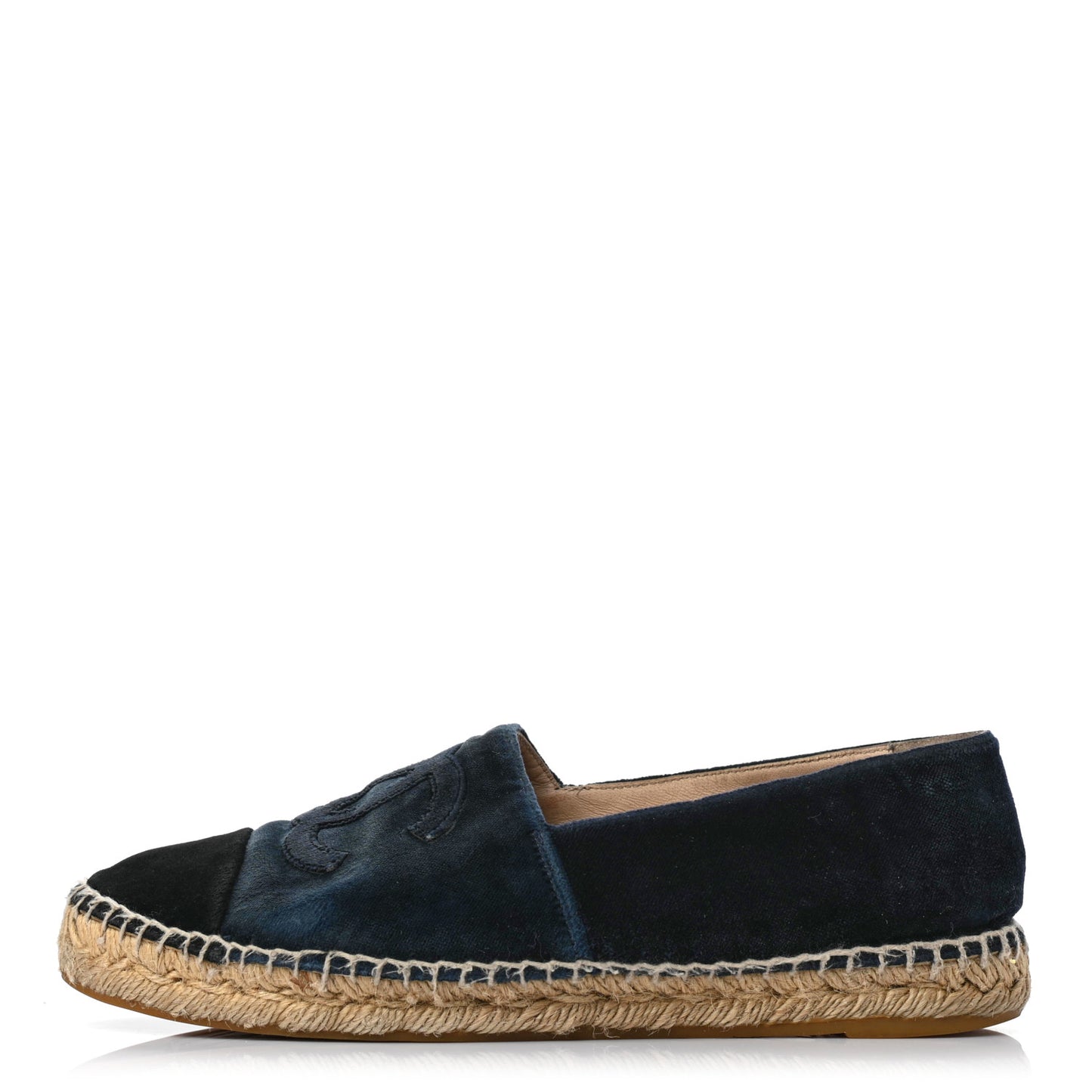 Velvet CC Espadrilles 39 Dark Navy Black