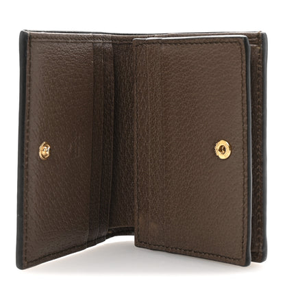 Gucci GG Supreme Monogram Web Ophidia Card Case Beige New Acero 9 of 16