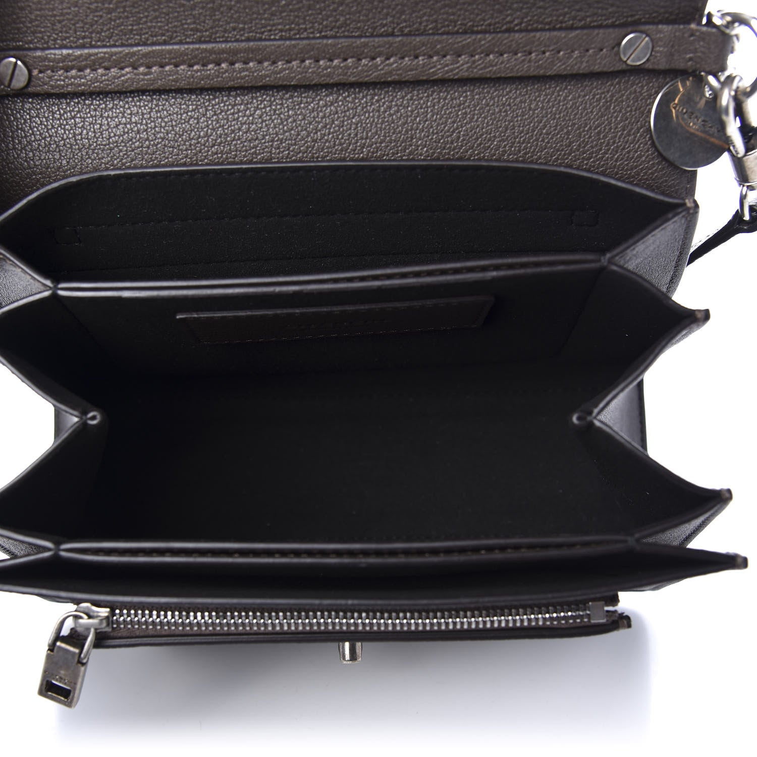 Givenchy Goatskin Small GV3 Shoulder Bag Heather Grey 5 of 9