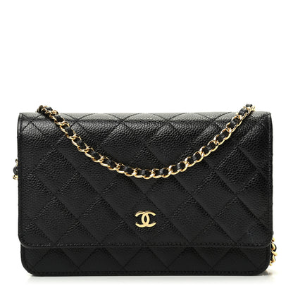 Chanel Caviar Quilted Wallet On Chain WOC Black 1 of 11