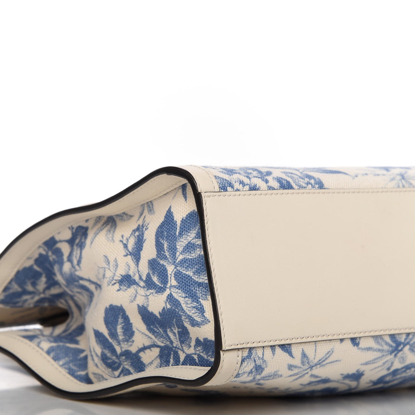 Canvas Herbarium Print Tote Blue