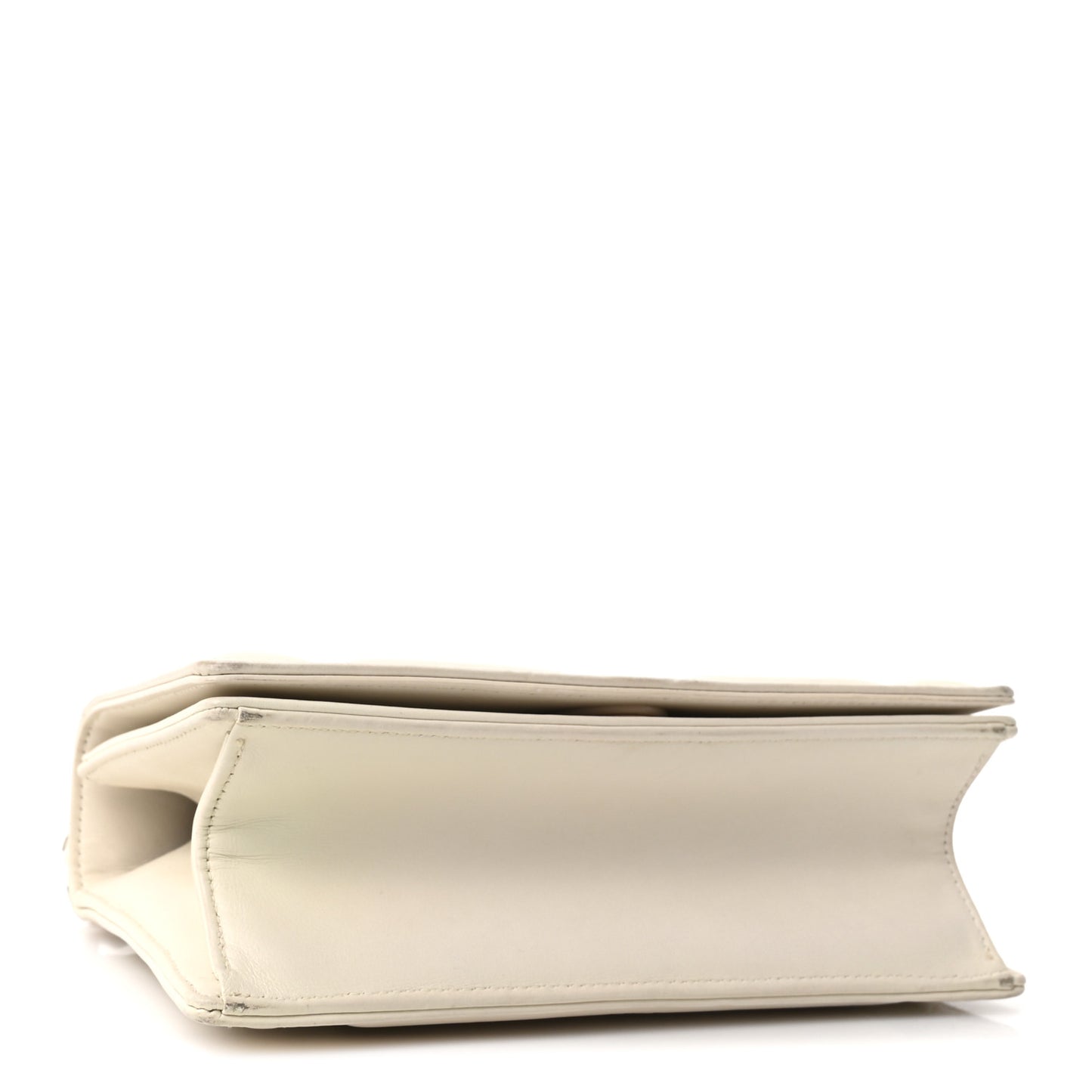 Ultra Matte Calfskin Small Diorama Flap Bag White