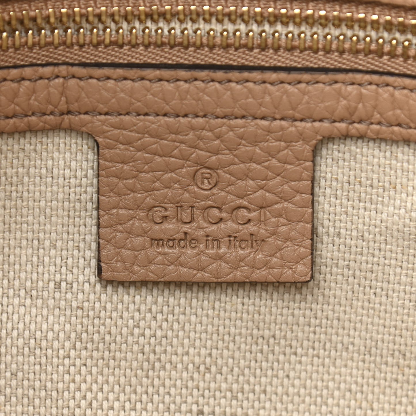 Pebbled Calfskin Medium Soho Chain Shoulder Bag Camelia
