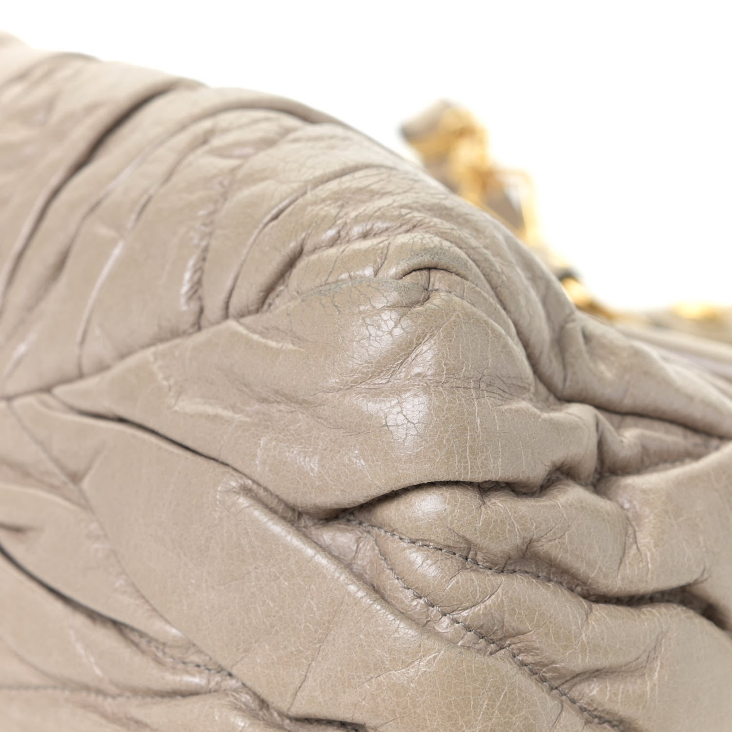 Miu Miu Nappa Matelasse Top Handle Satchel Fumo 9 of 25