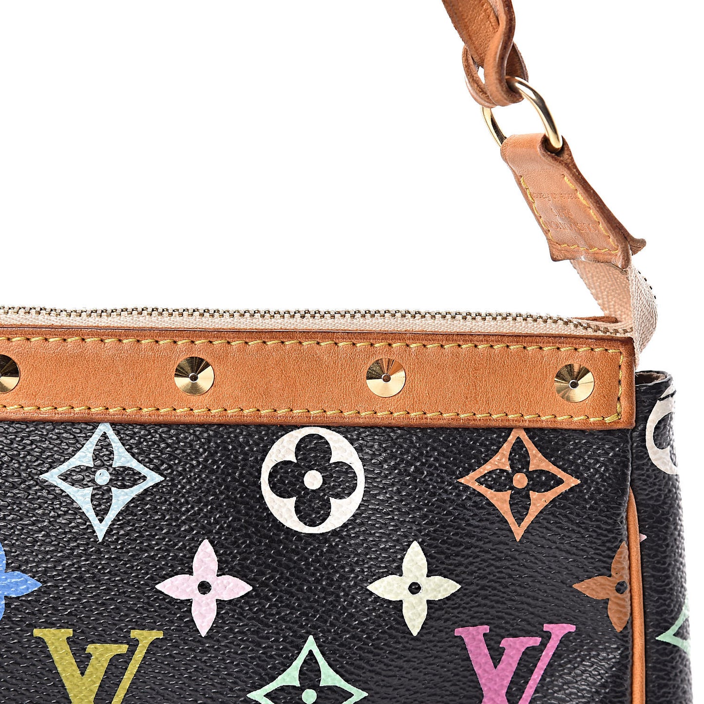 Monogram Multicolor Pochette Accessories Black