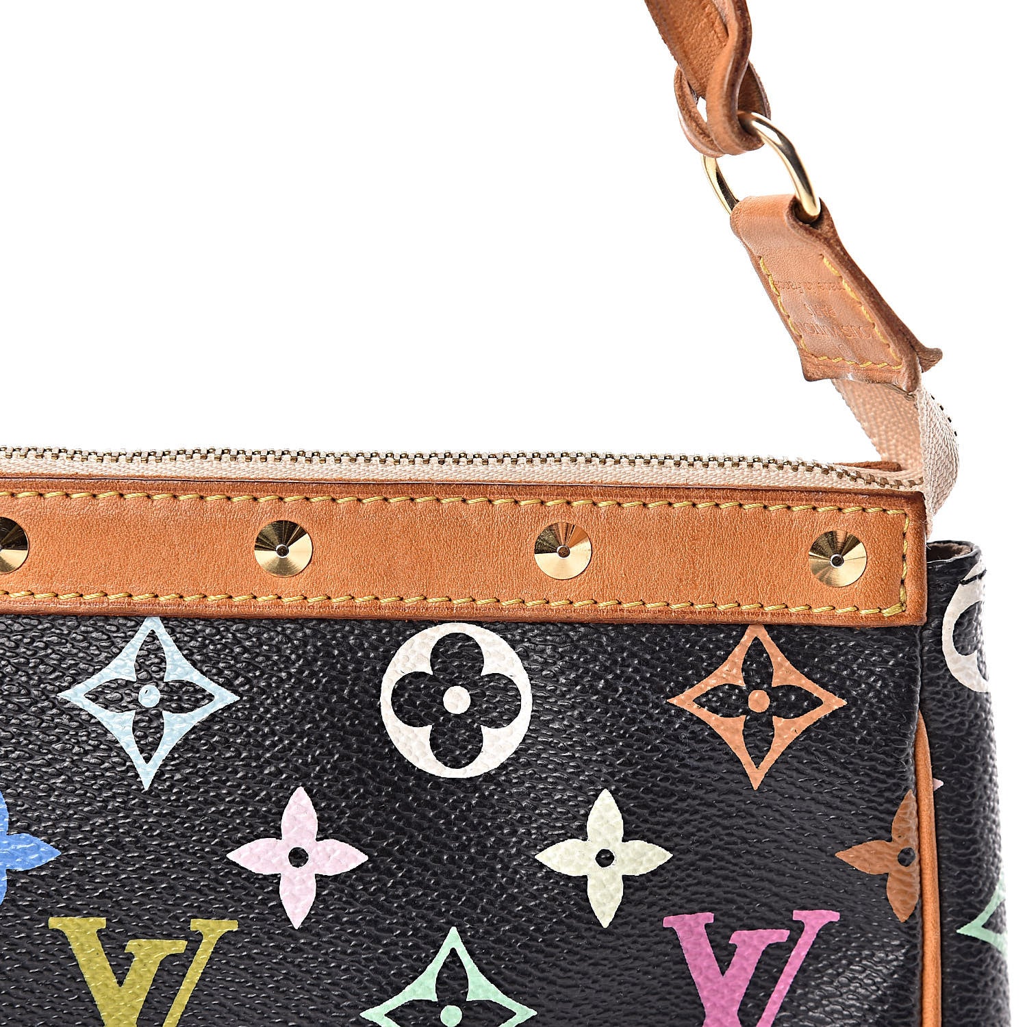 Louis Vuitton Monogram Multicolor Pochette Accessories Black 9 of 13