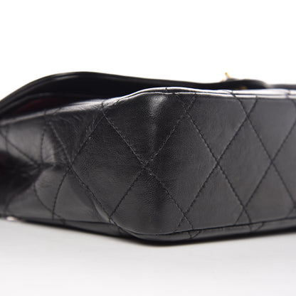 Chanel Lambskin Quilted Medium Double Flap Black 15 of 16