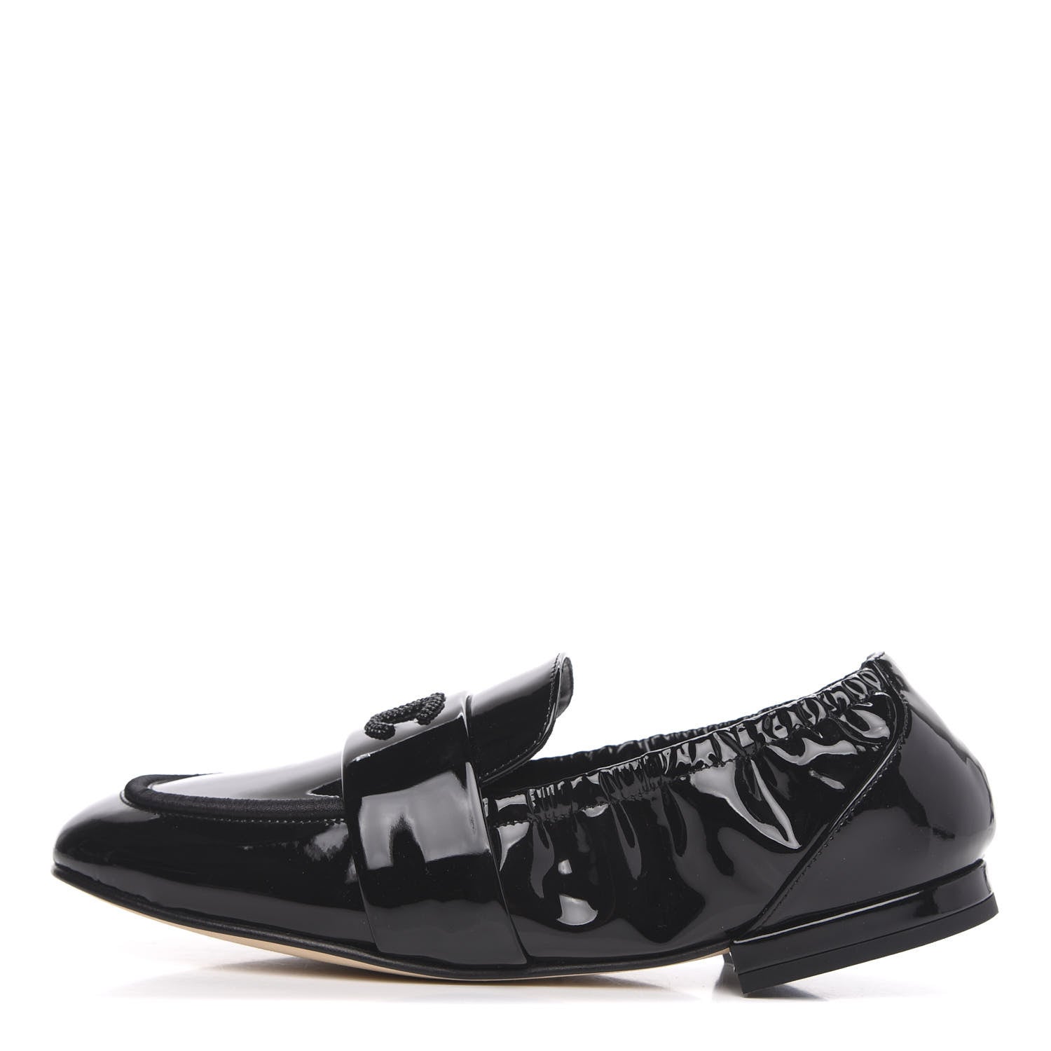Chanel Patent CC Loafers 36 Black 1 of 9