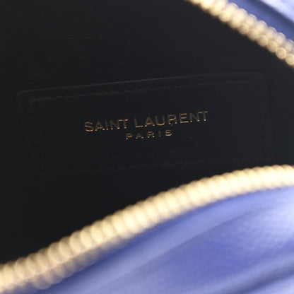Saint Laurent Grain De Poudre Matelasse Monogram Baby Lou Camera Bag Sapphire Blue 6 of 10