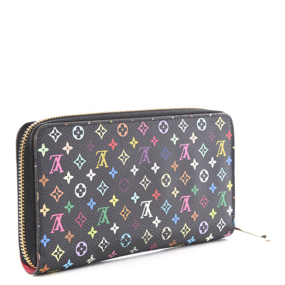 Louis Vuitton Monogram Multicolor Zippy Wallet Black Grenade 2 of 10