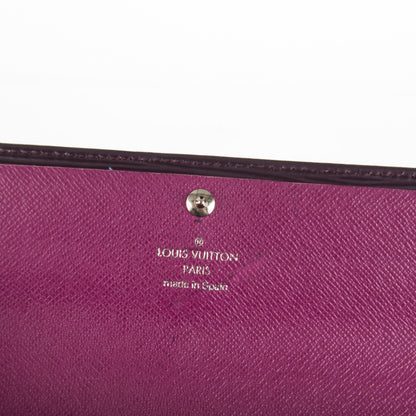 Louis Vuitton Epi Sarah Wallet Cassis 6 of 7