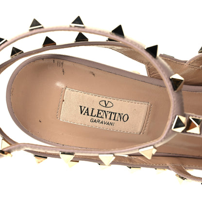 Valentino Garavani Nappa Rockstud Ankle Strap Pumps 41 Poudre 7 of 7