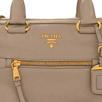 Prada Vitello Daino Shopping Satchel Pomice 9 of 14
