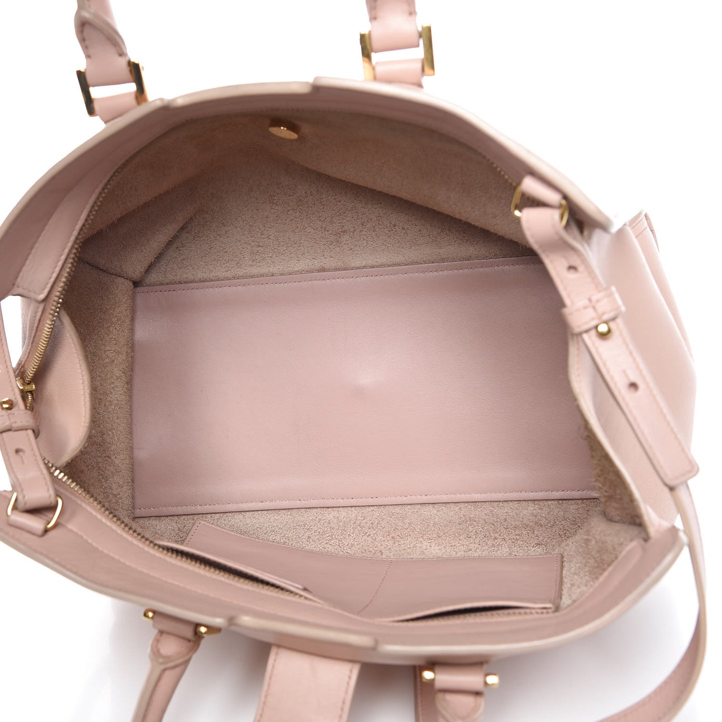 Calfskin Small Monogram Cabas Pale Blush