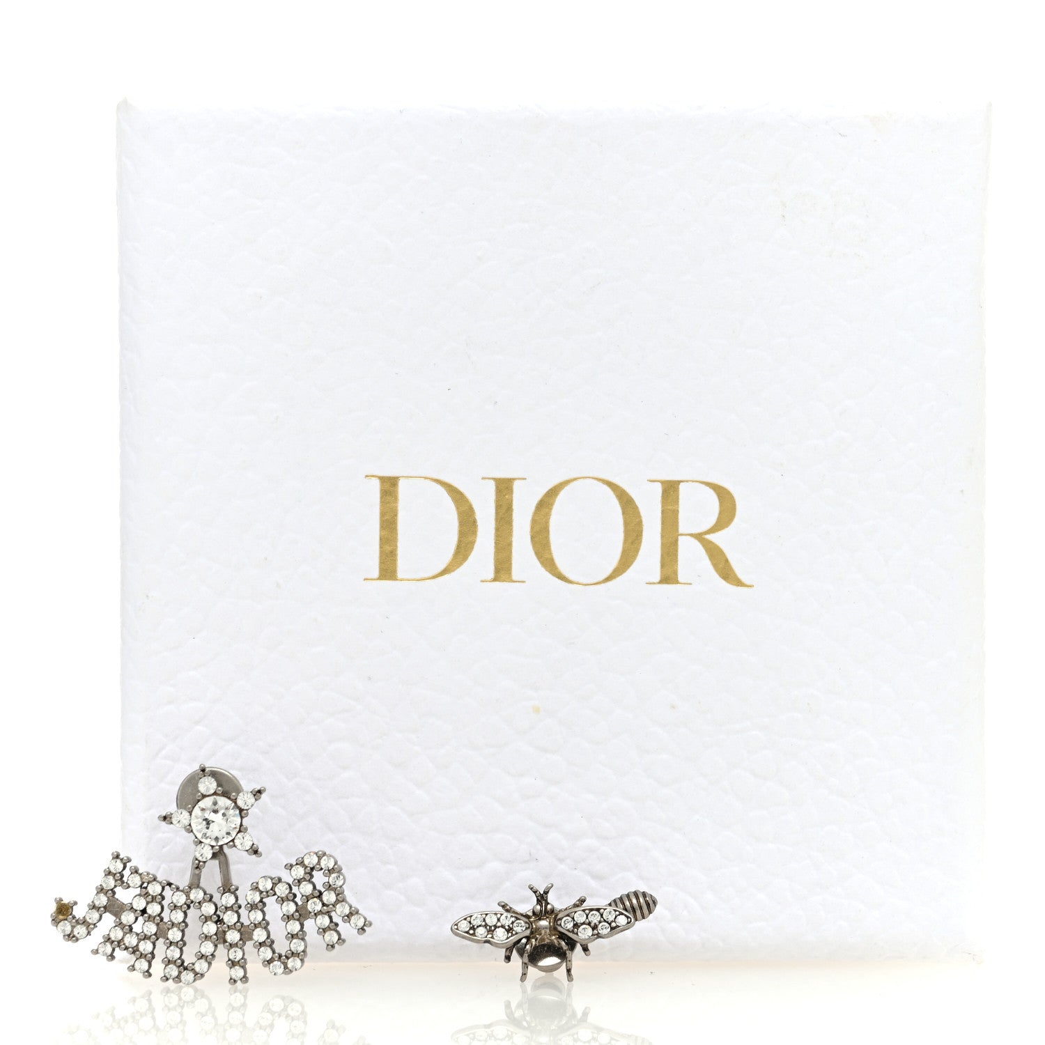 Christian Dior Palladium Crystal J'adior Earrings 6 of 6