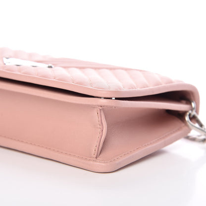 Prada Nappa Mini Impunture Bandoliera Chain Crossbody Bag Orchidea 9 of 10