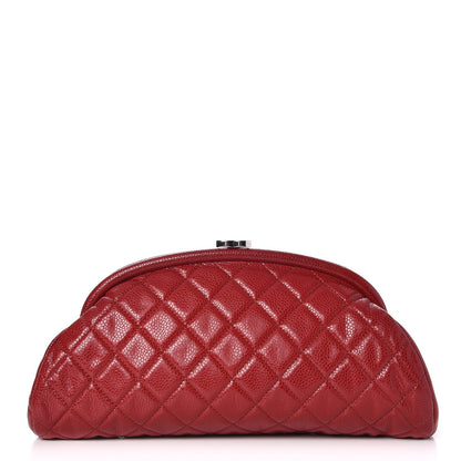 Chanel Caviar Quilted Timeless Clutch Red 1 of 7