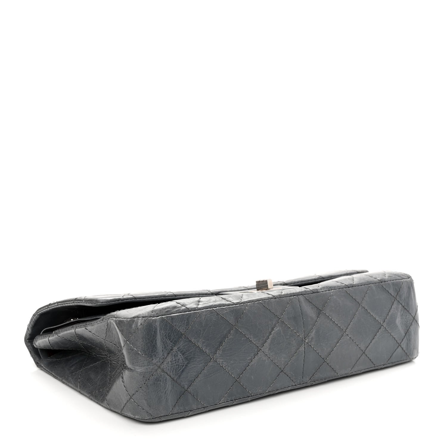 Chanel Aged Calfskin Quilted 50th Anniversary 2.55 Reissue 227 Flap Grey 4 of 12