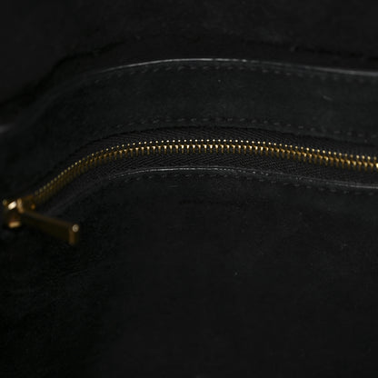 Celine Soft Grained Calfskin Small Sangle Bucket Bag Black 6 of 13