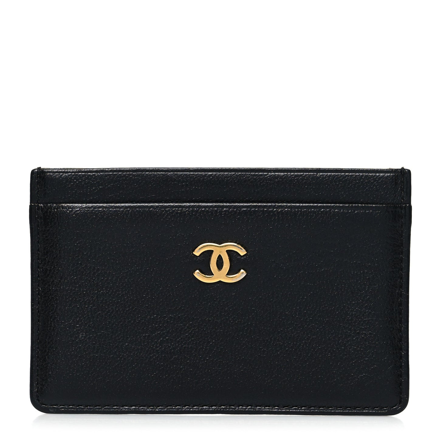 Goatskin CC Card Holder Black