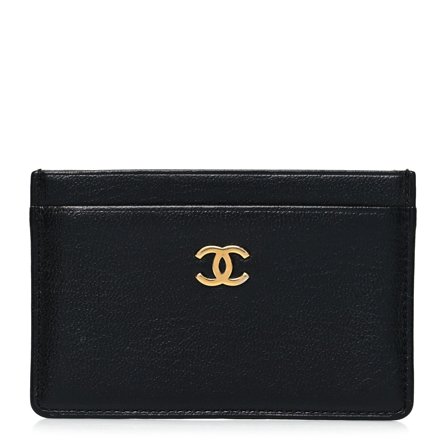 Chanel Goatskin CC Card Holder Black 1 of 8