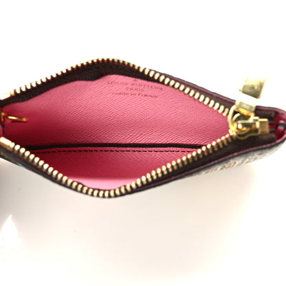 Louis Vuitton Monogram 2022 Christmas Animation Paris Key Pouch Pink 5 of 6