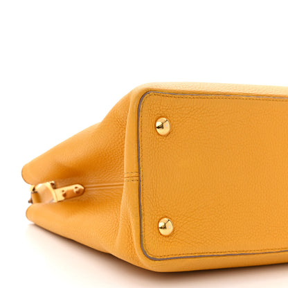 Louis Vuitton Taurillon Capucines MM Tournesol 8 of 9