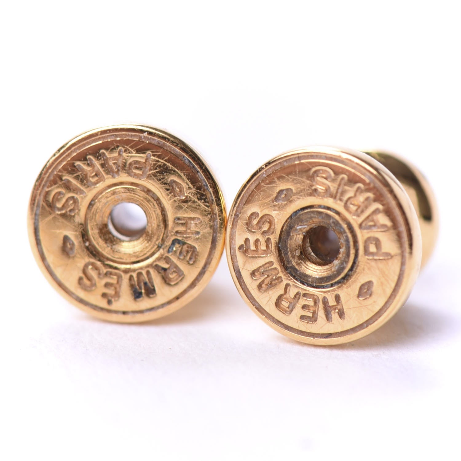 Hermes Gold Lacquered Pop H Earrings Black 5 of 6