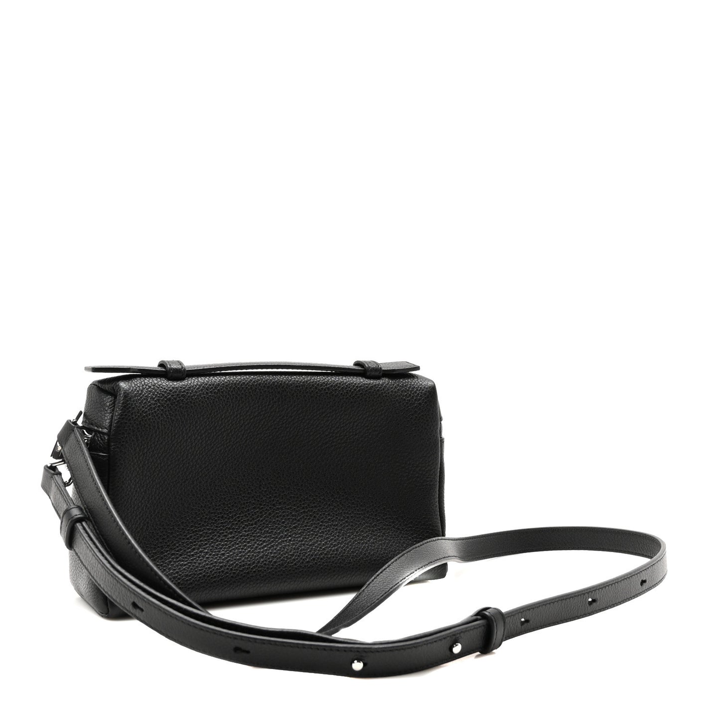 Grained Calfskin L19 Extra Pocket Pouch Black