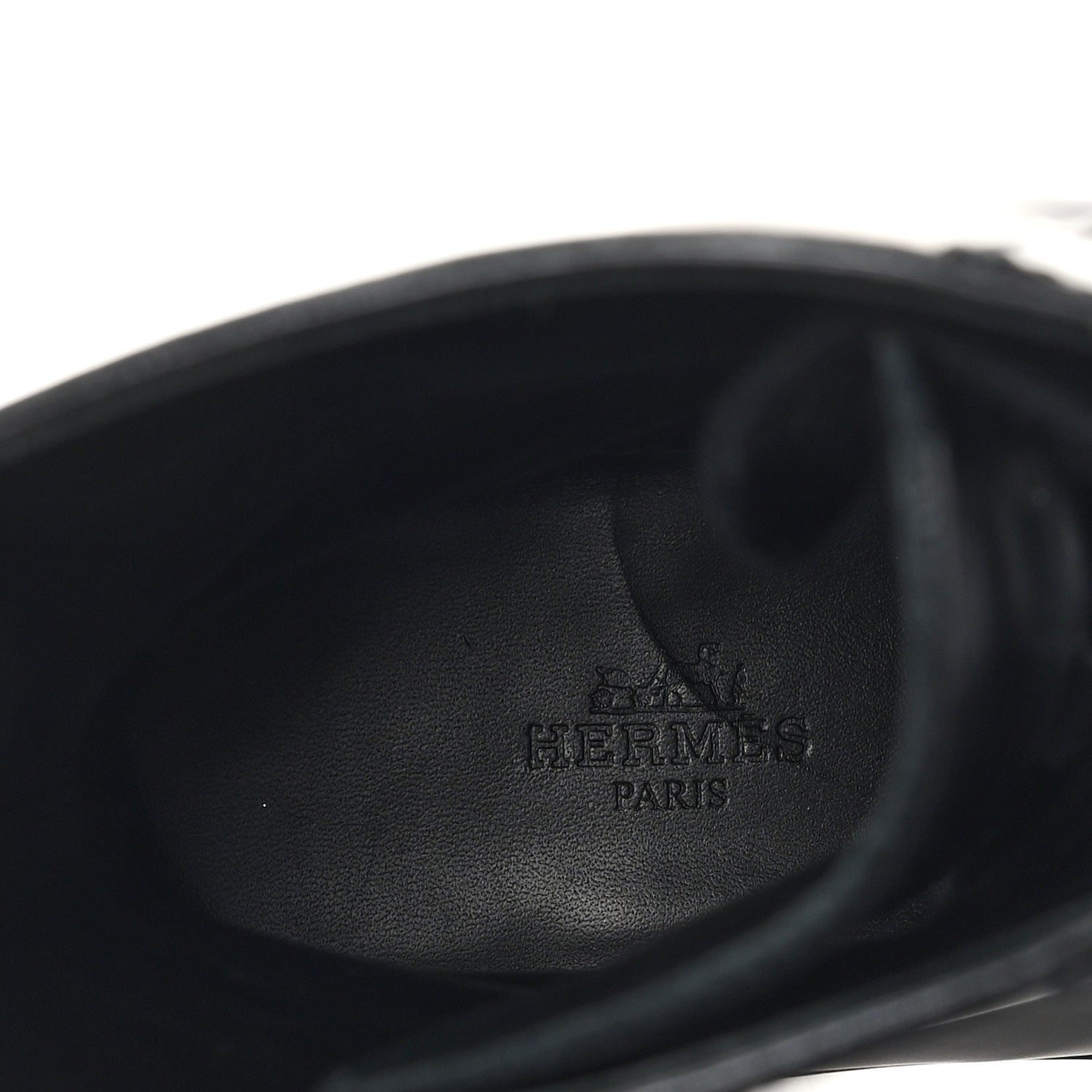 Hermes Glossed Calfskin Funk Ankle Boots 37 Black 10 of 10