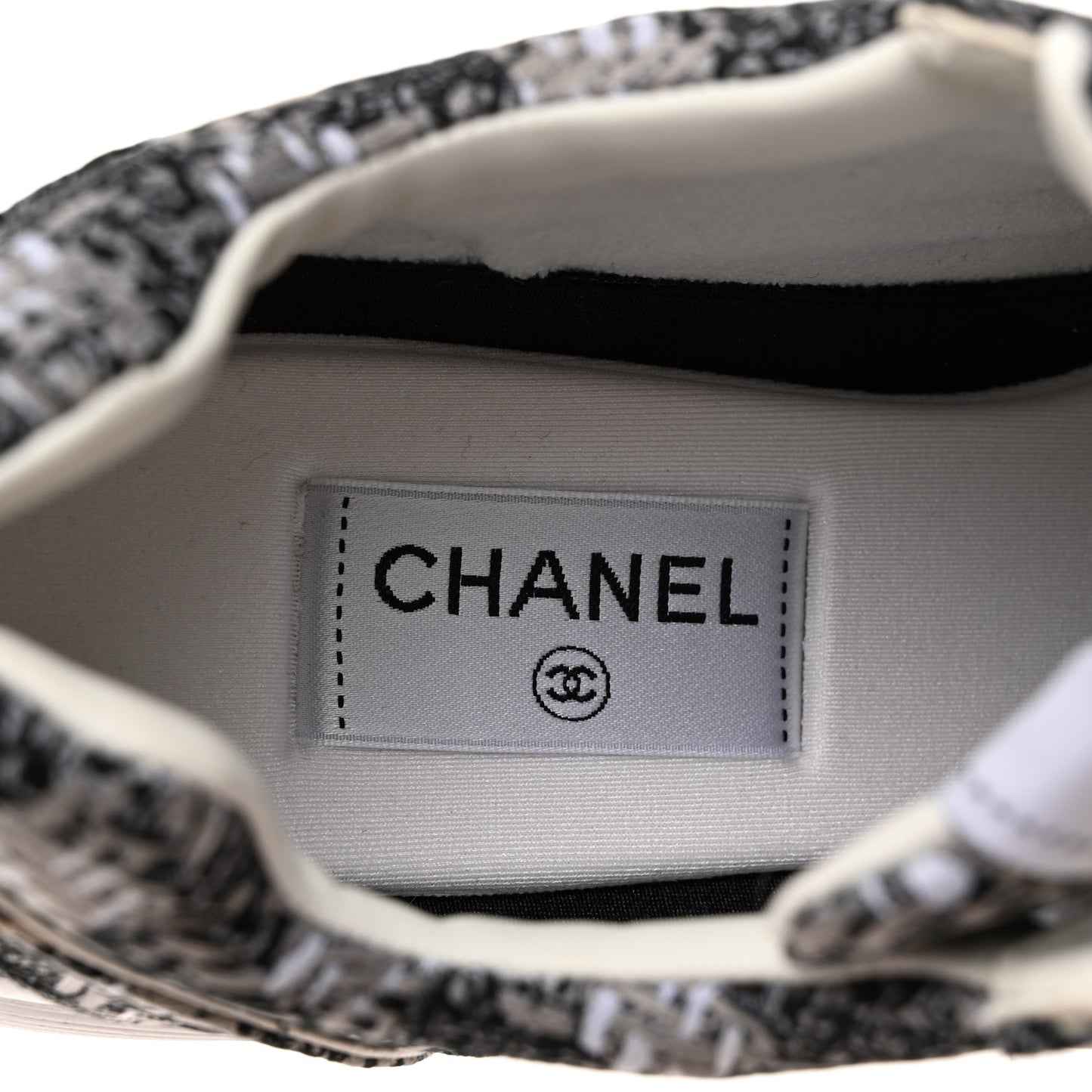 Tweed CC Sneakers 40.5 Grey Black