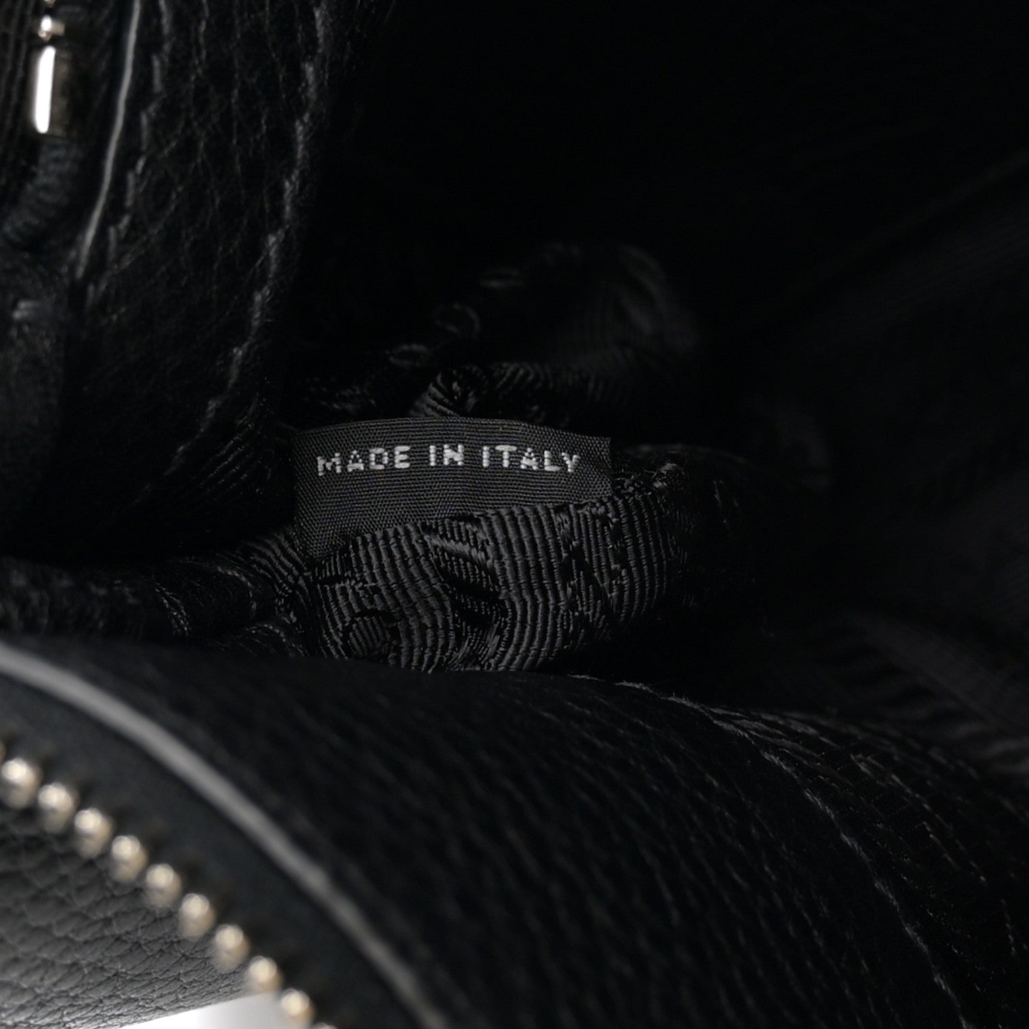 Prada Vitello Daino Zippered Crossbody Bag Black 7 of 12
