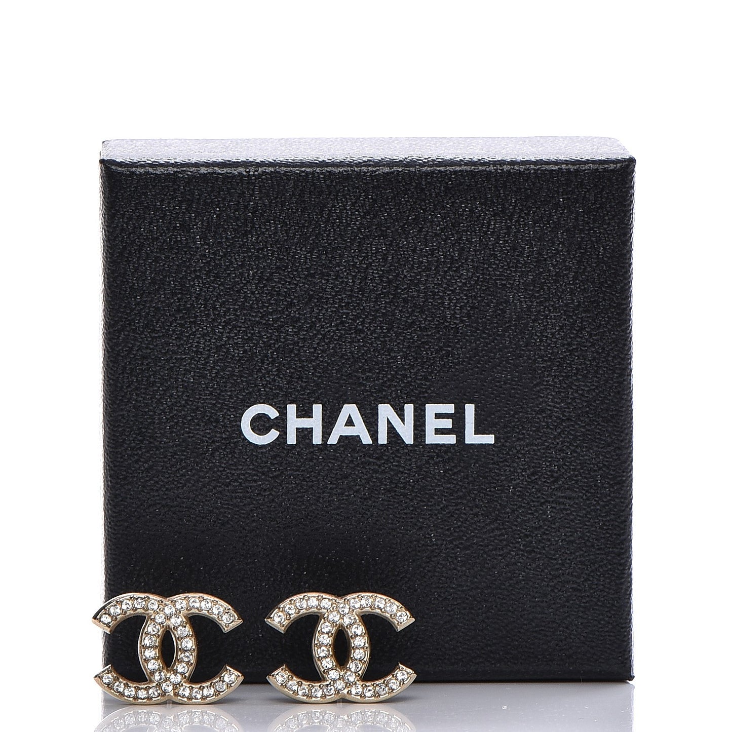 Crystal CC Earrings Gold