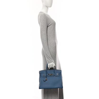 Hermes Togo BIRKIN 30 Bleu Azur 22 of 22