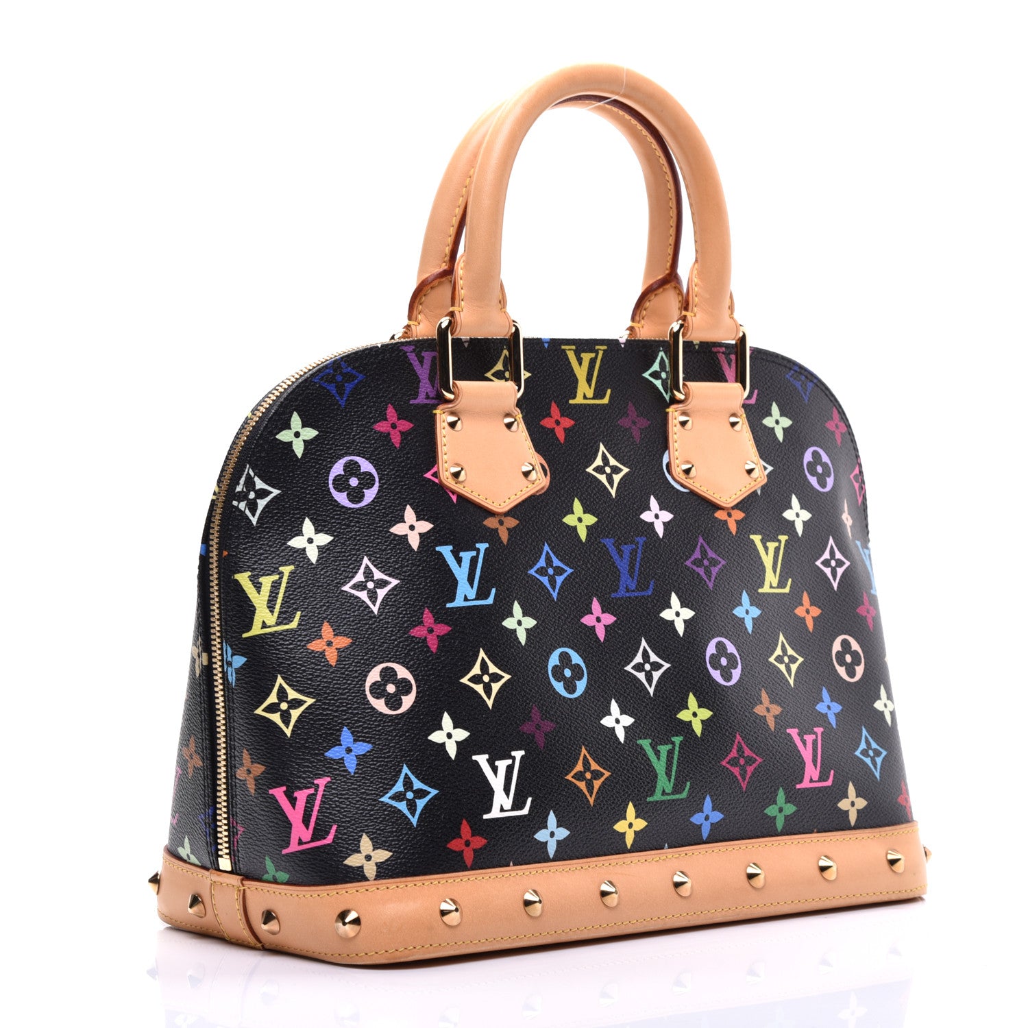 Louis Vuitton Monogram Multicolor Alma Black 3 of 9