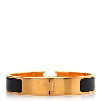 Hermes Enamel Narrow Clic Clac H Bracelet PM Black 3 of 5