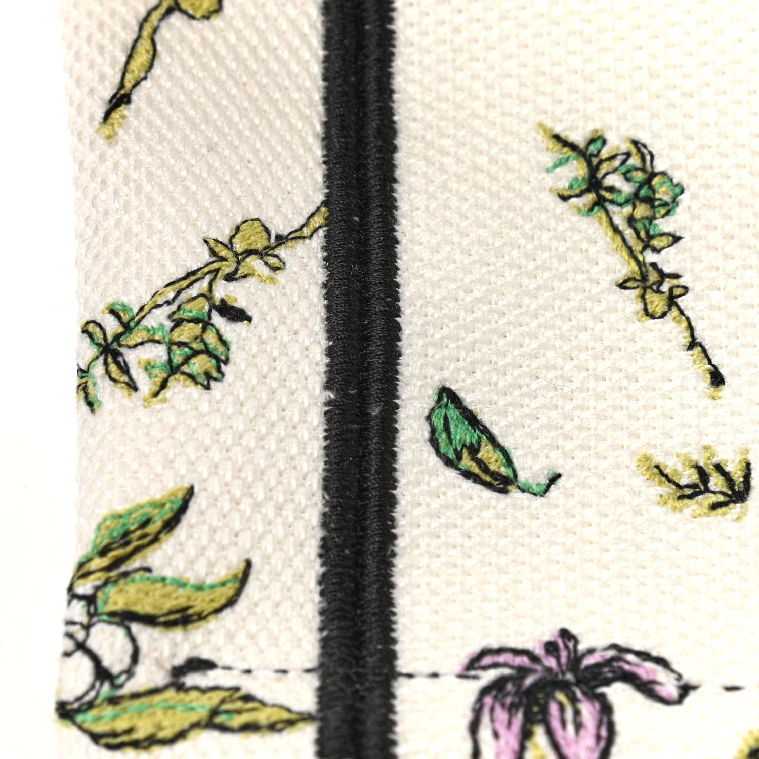 Christian Dior Canvas Embroidered Large D-Constellation Book Tote Latte Multicolor 9 of 13
